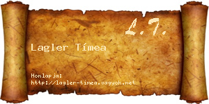 Lagler Tímea névjegykártya